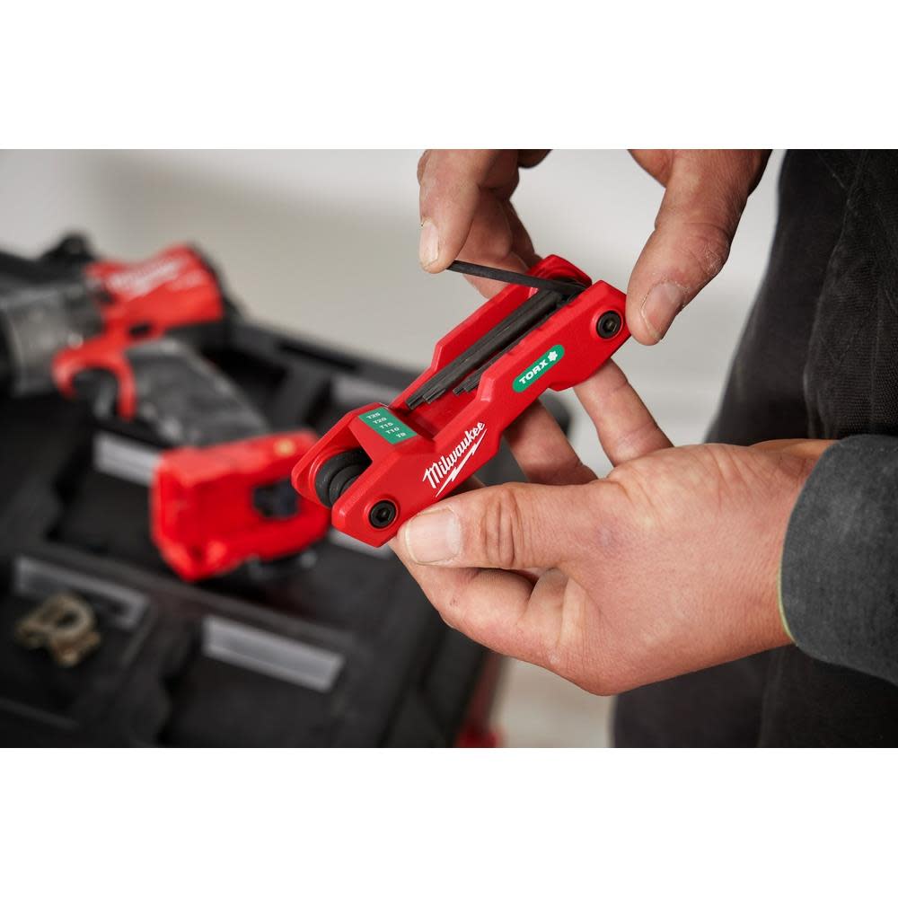 Milwaukee 8 Key Folding Hex Key Set Torx - Ascmtools