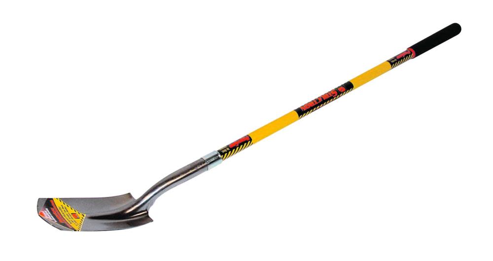 Structron Trenching Shovel Yellow Fiberglass Handle Cushion Grip - Ascmtools