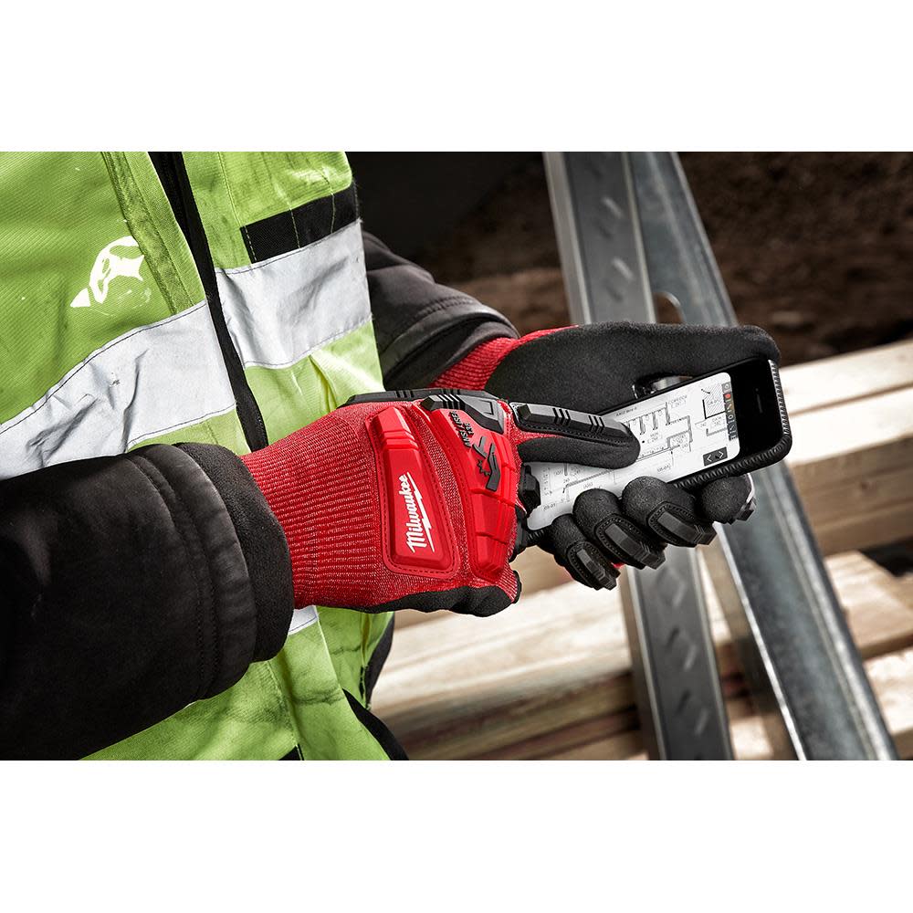 Milwaukee Impact Cut Level 3 Nitrile Gloves Dipped - Ascmtools