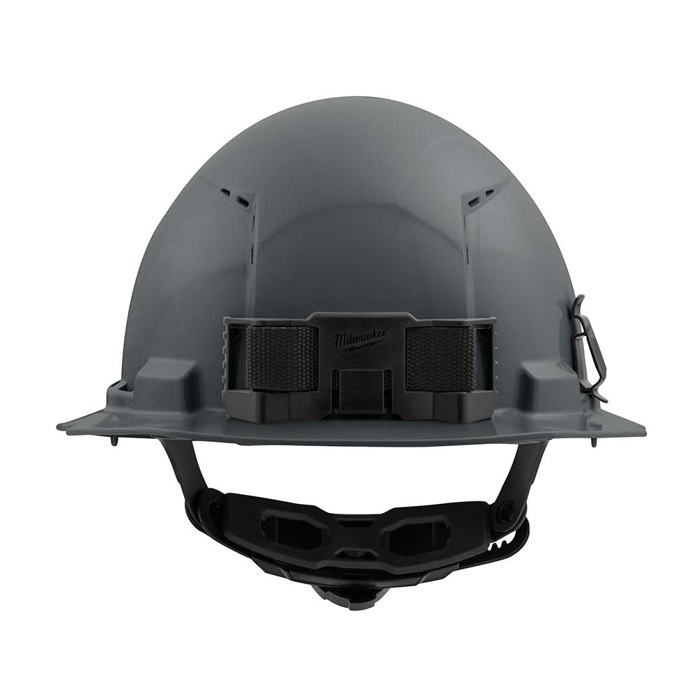 Milwaukee Gray Full Brim Vented Hard Hat with 6pt Ratcheting Suspension Type 1 Class C - Ascmtools
