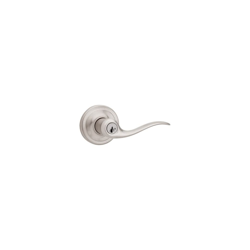 Kwikset Satin Nickel Signature Series Keyed Entry Tustin Door Lever - Ascmtools