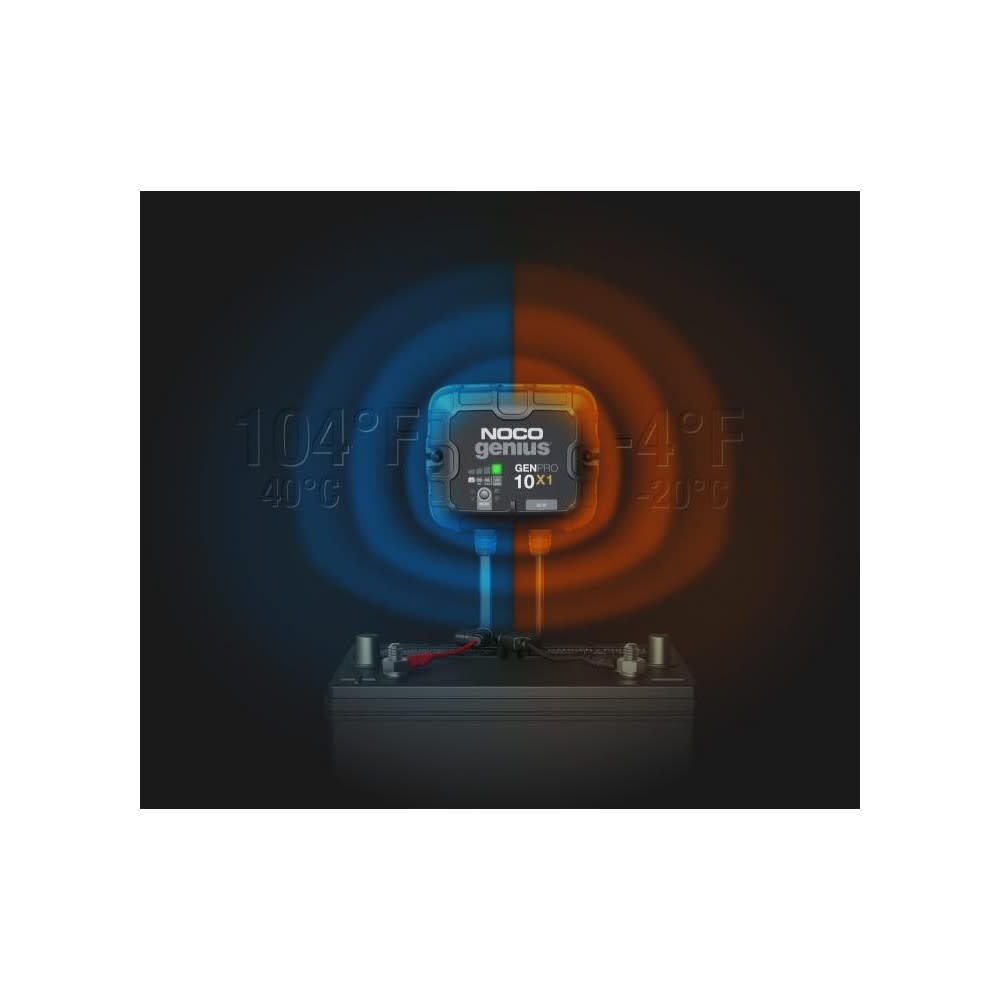 Noco Battery Charger 12V 10A Fully Automatic Waterproof On Board - Ascmtools