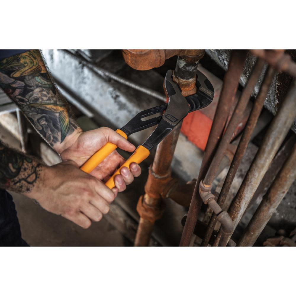 GEARWRENCH 10″ Pitbull K9 V-Jaw Dipped Handle Tongue and Groove Pliers - Ascmtools