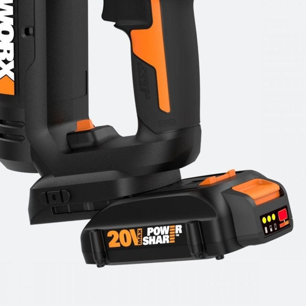 Worx 20V Power Share Cordless 18 Gauge 2 in 1 Nail and Staple Gun Kit - Ascmtools