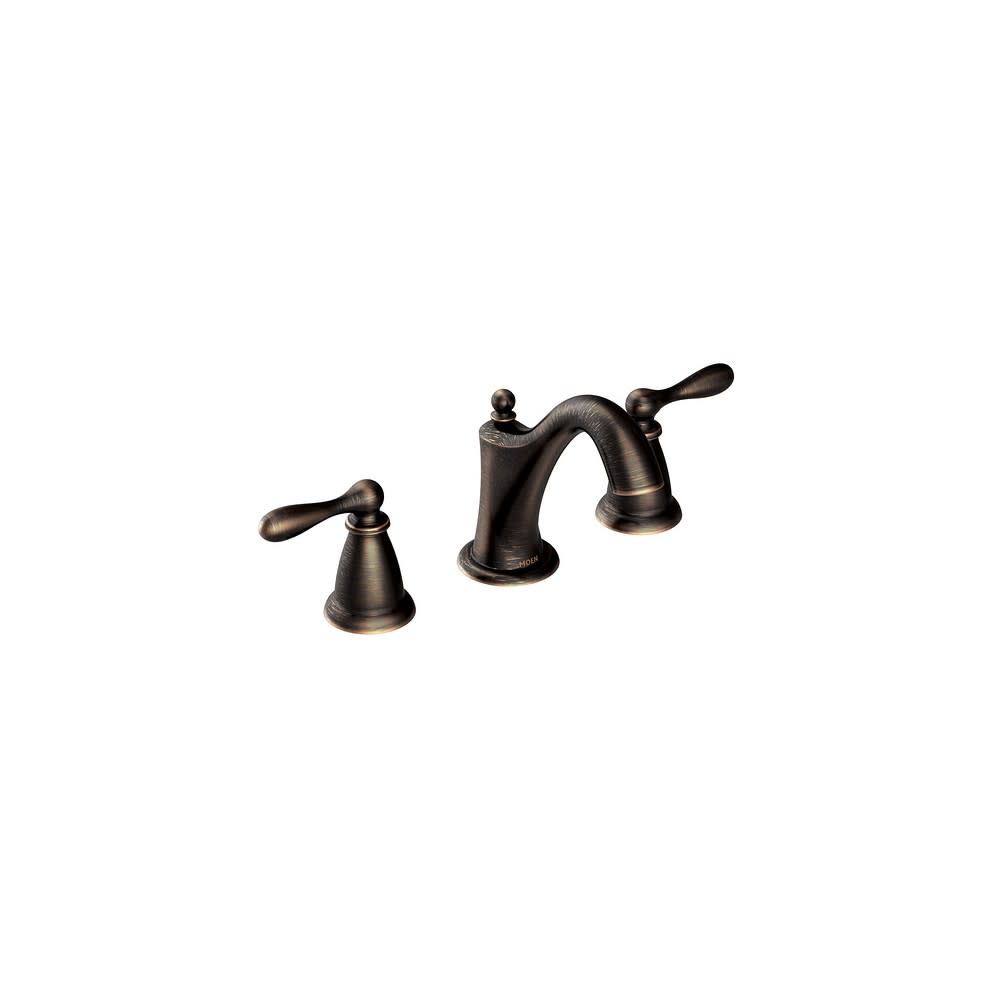 Moen Caldwell Bathroom Lavatory Faucet Bronze 2 Handle High Arc - Ascmtools