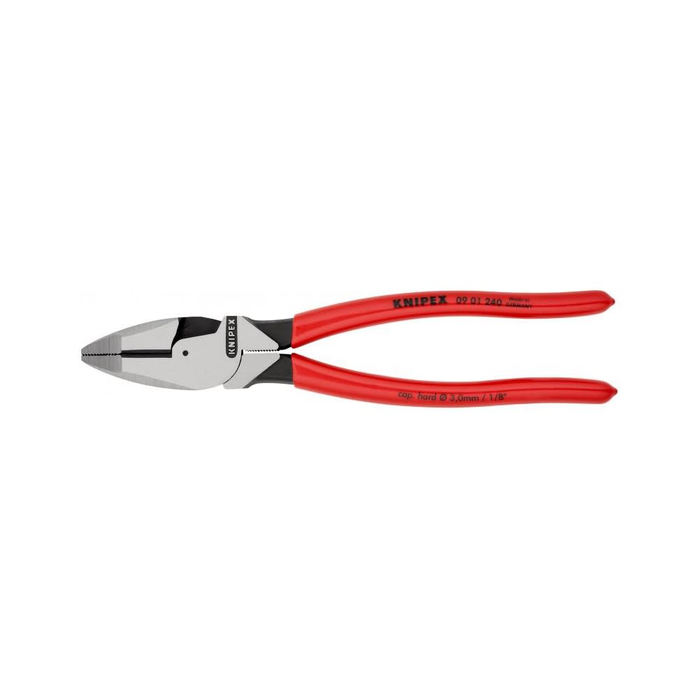 Knipex Linemans Pliers Plastic Coated Handle 240mm - Ascmtools