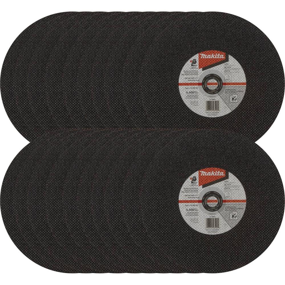 Makita Thin Cut Off Wheels for Aluminum Cutting 14″ x .110″ x 1″ Type 1 30 Grit 25pk - Ascmtools