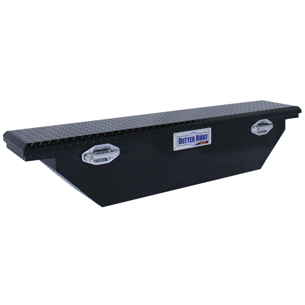 Better Built 61.5″ SEC Saddle Truck Tool Box LOW PROFILE NARROW GLOSS BLACK - Ascmtools