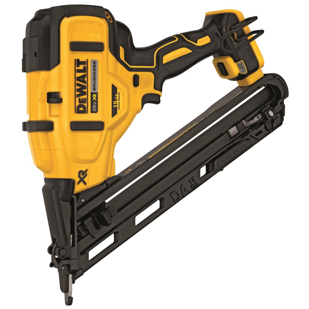 DEWALT 20V MAX* XR 15 GA Angled Finish Nailer – Tool Only - Ascmtools