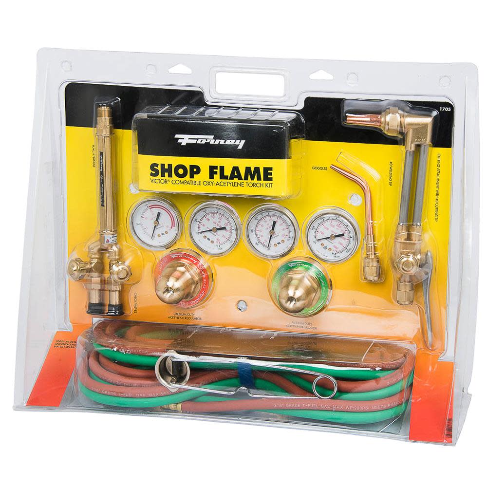 Forney Industries Shop Flame Medium Duty Torch Kit - Ascmtools