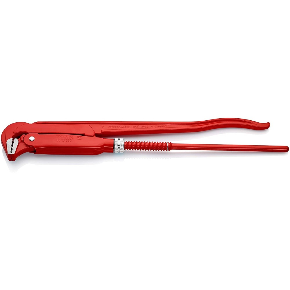 Knipex Pipe Wrench 90 Degree Angled 560 mm Swedish Pattern - Ascmtools