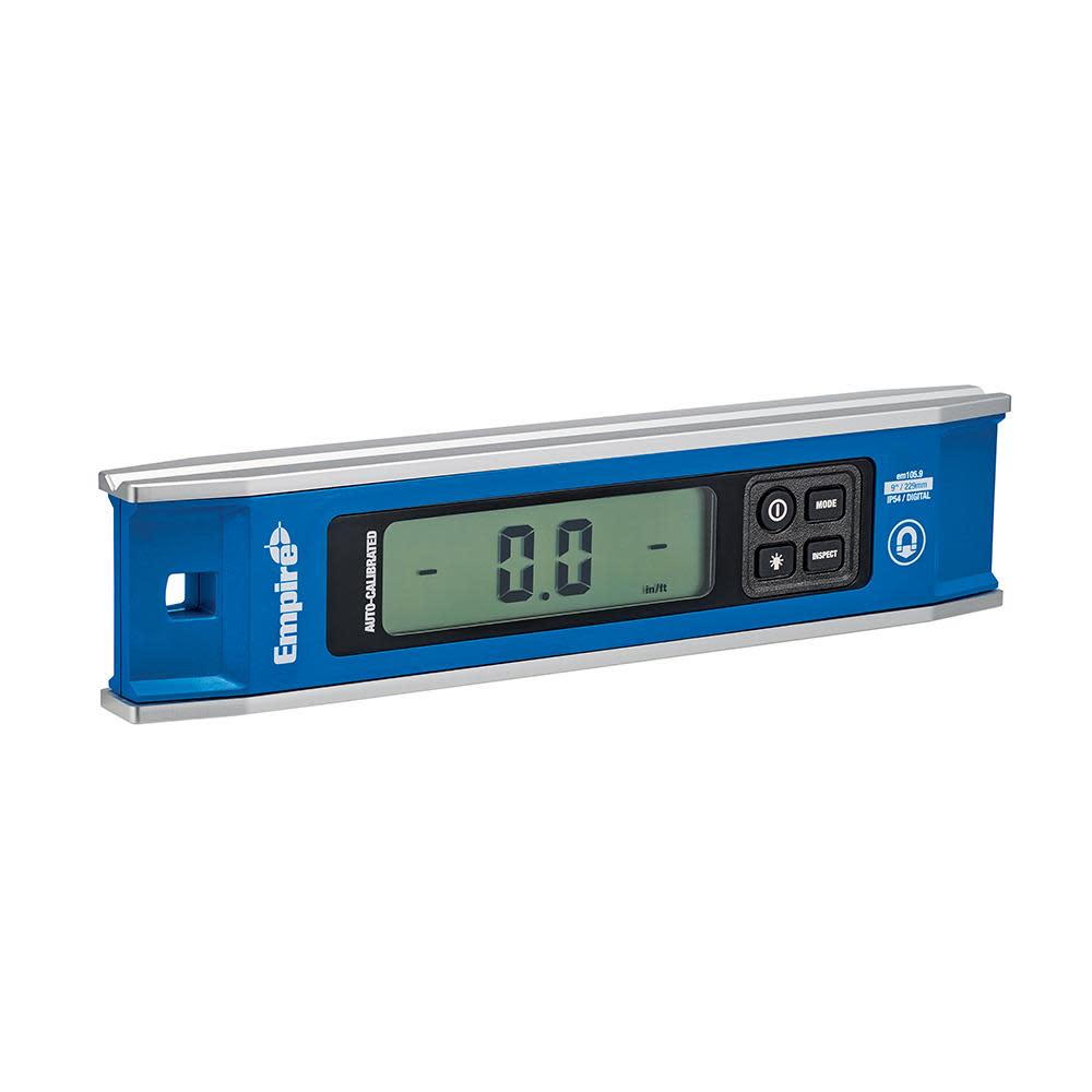 Empire Level 9 in. Magnetic Digital Torpedo Level - Ascmtools