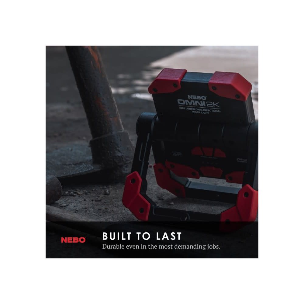 Nebo Work Light 2000 Lumens USB-C Rechargeable - Ascmtools
