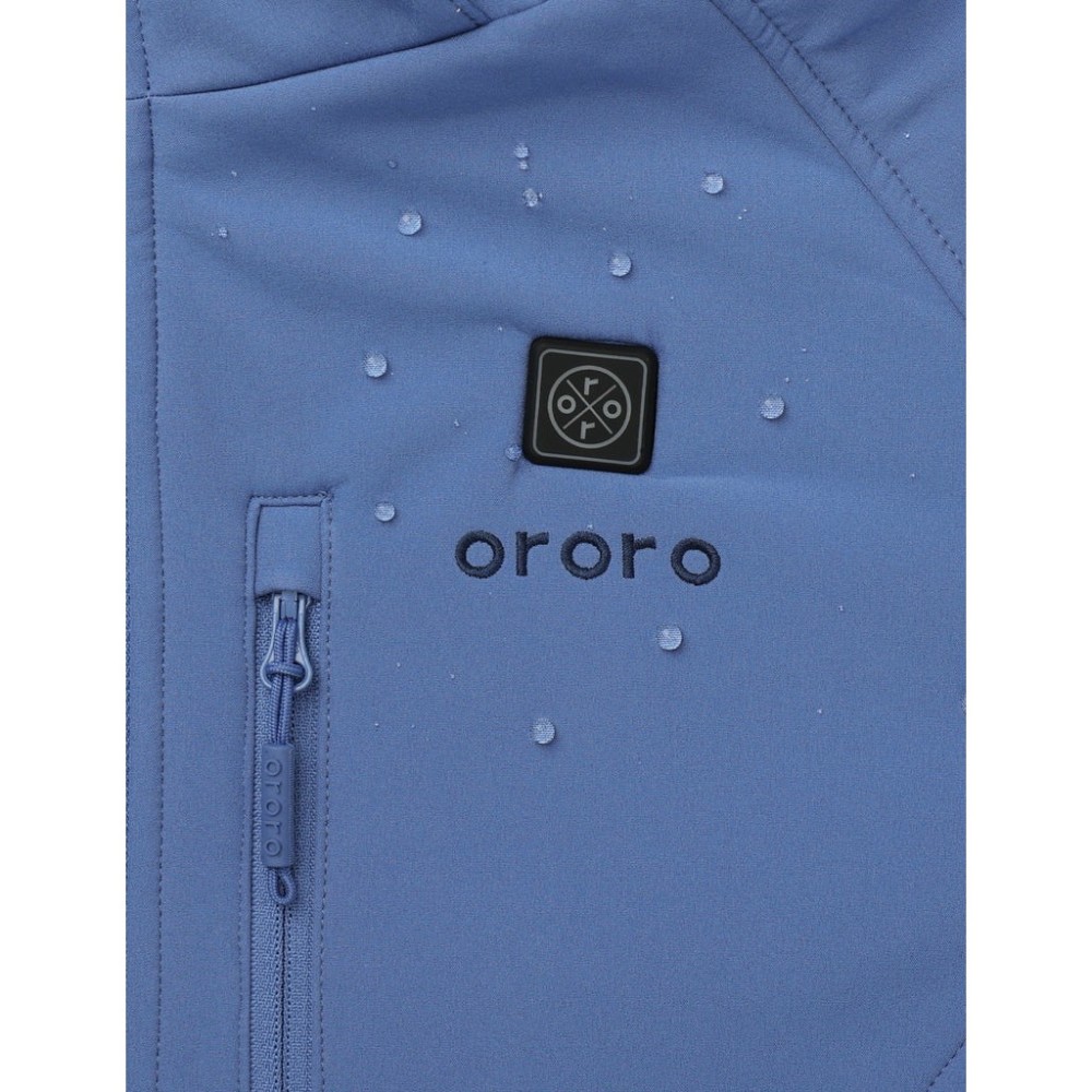 ORORO Womens Haze Blue Classic Heated Jacket Kit Medium - Ascmtools