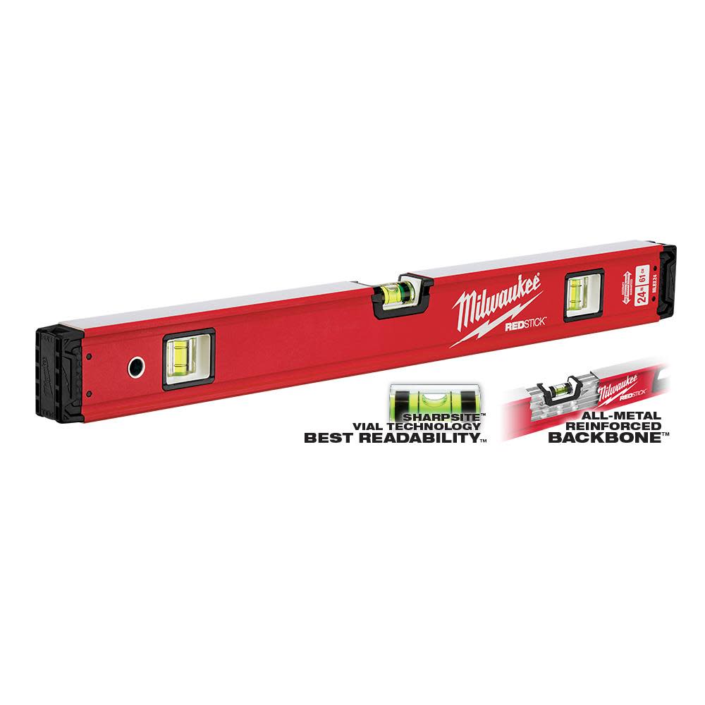 Milwaukee 24 in. REDSTICK Box Level - Ascmtools