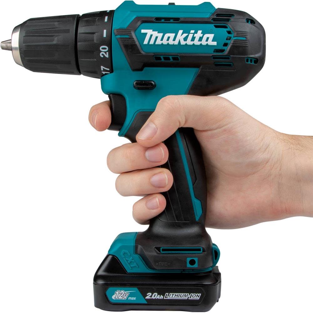 Makita 12V Max CXT Lithium-Ion Cordless 3/8 In. Driver-Drill Kit (2.0Ah) - Ascmtools