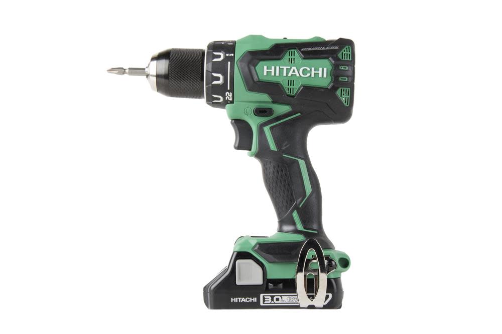 Hitachi 18V Cordless Brushless Driver Drill Kit - Ascmtools