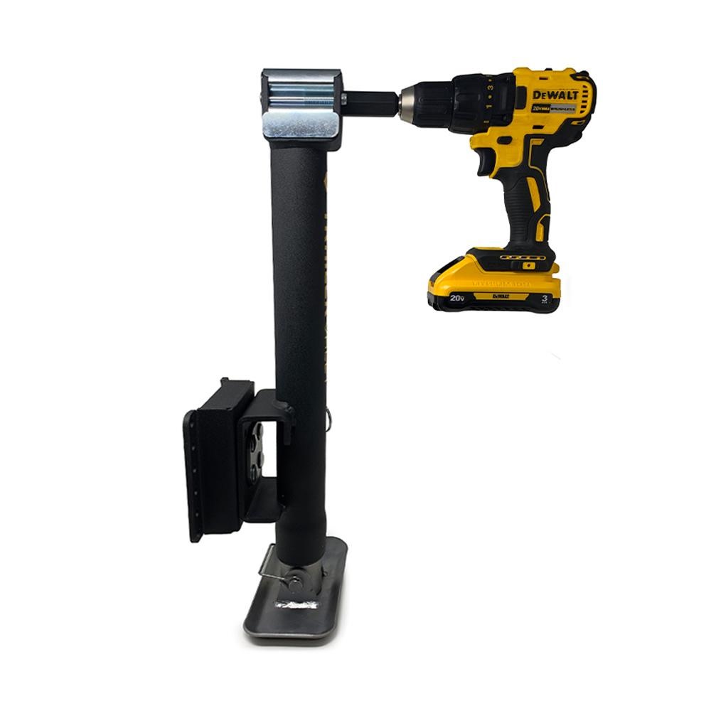 Trailer Valet JX 2000 lbs Side Mounted Drill Jack 14″ Travel - Ascmtools