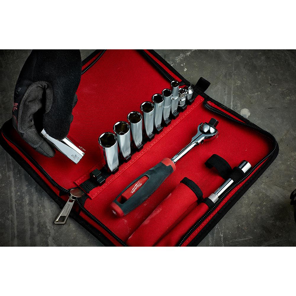 Milwaukee 12-Piece 3/8 in. Drive Metric Socket Set - Ascmtools
