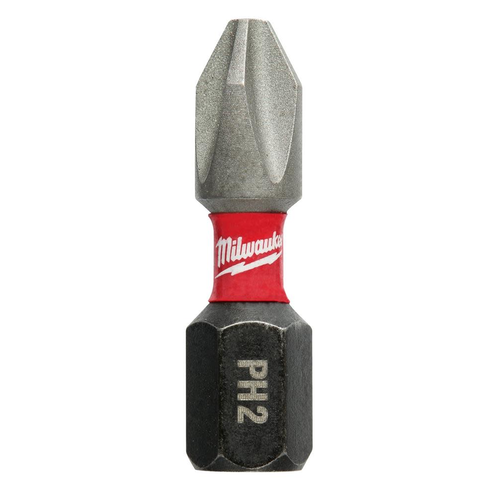 Milwaukee SHOCKWAVE Phillips #2 Insert Bit (15-Piece Contractor Pack) - Ascmtools