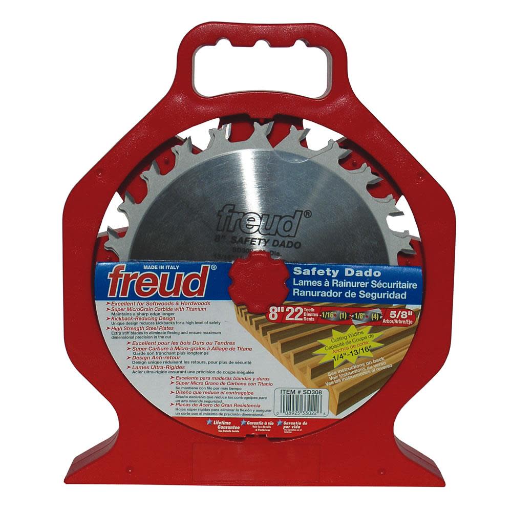 Freud 8 In. x 22T Safety Dado Sets - Ascmtools