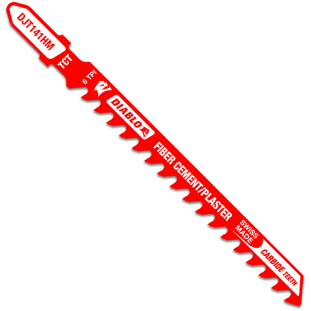 Diablo Tools 4″ 6 TPI Carbide T-Shank Jig Saw Blade for Fiber Cement & Plaster - Ascmtools