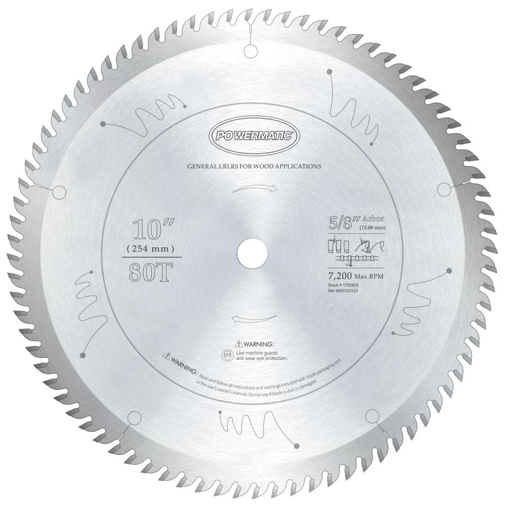 Powermatic 1080 General Circular Saw Blade - Ascmtools