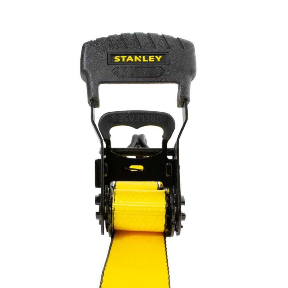 Stanley S1007 Ratchet Tie Down Straps 1.5″ x 16′ Heavy Cargo Hauling 3300 lbs Break Strength 2pk - Ascmtools