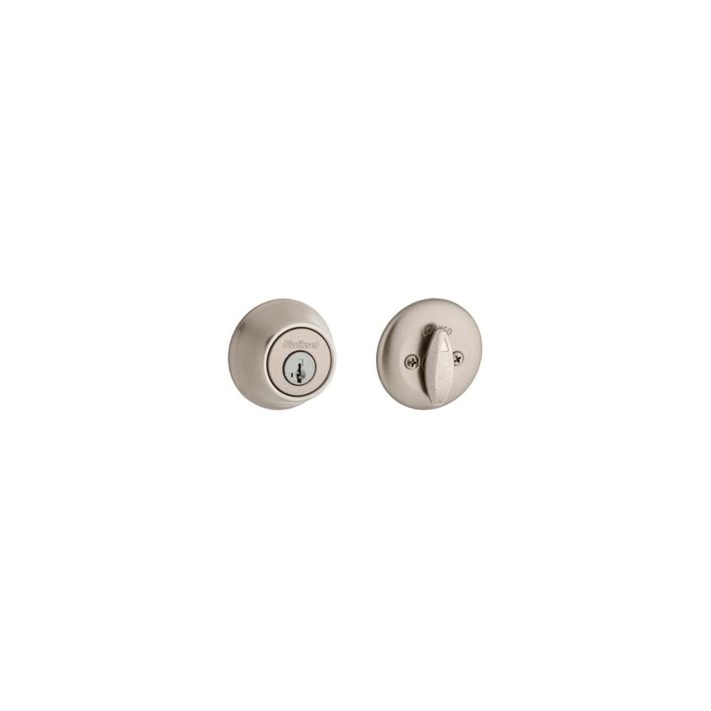 Kwikset SmartKey Door Deadbolt Satin Nickel Single Cylinder - Ascmtools