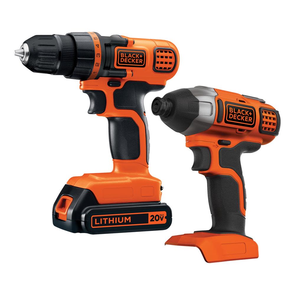 Black and Decker 20V Max 2 Tool Combo Kit - Ascmtools
