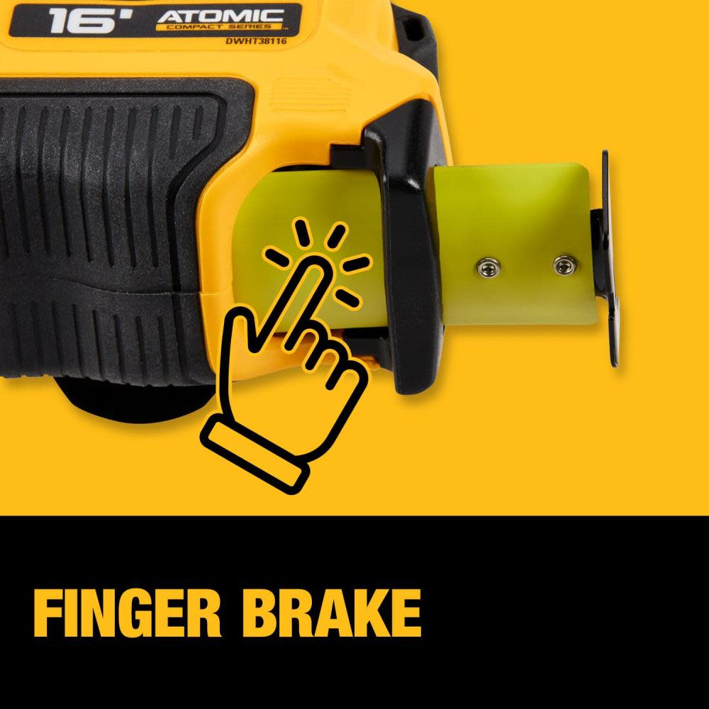 DEWALT ATOMIC Compact Series 16′ Tape Measure - Ascmtools