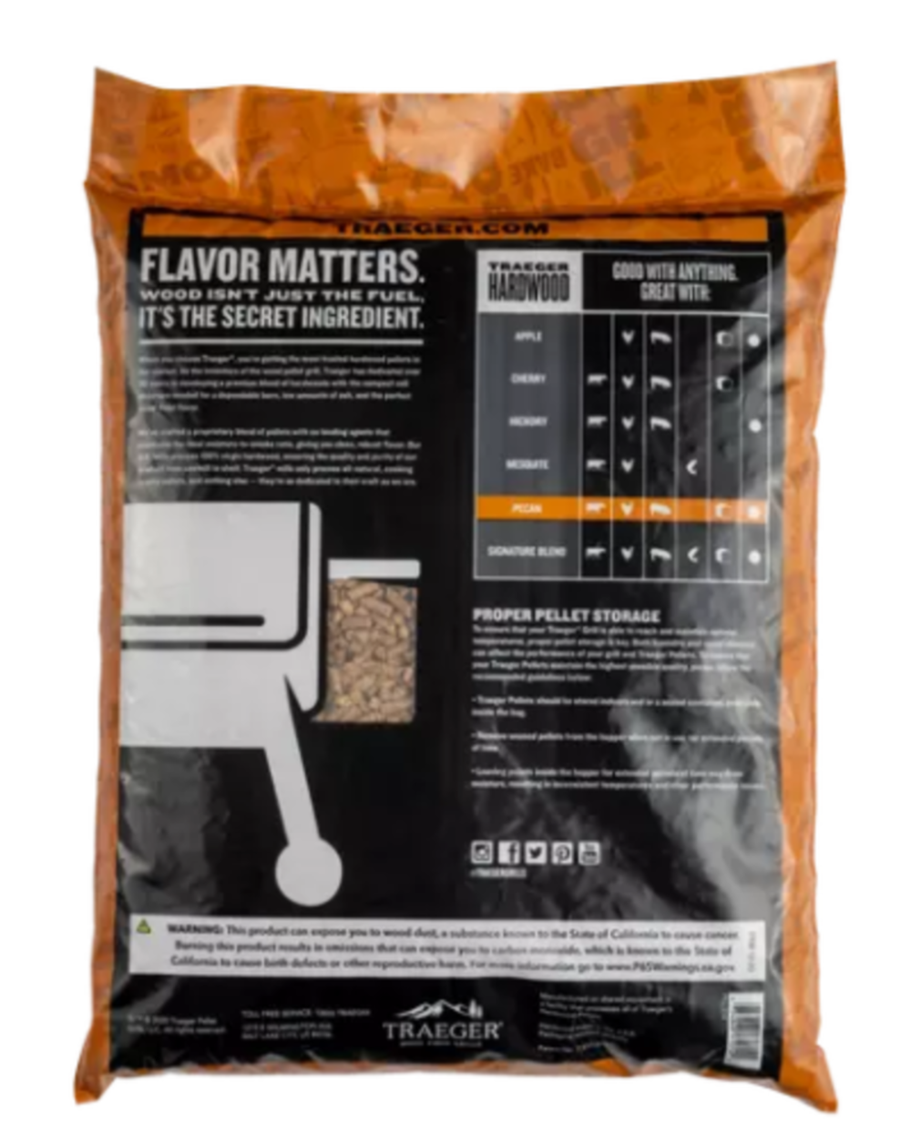 Traeger Pecan BBQ Wood Pellets 20lb Bag - Ascmtools