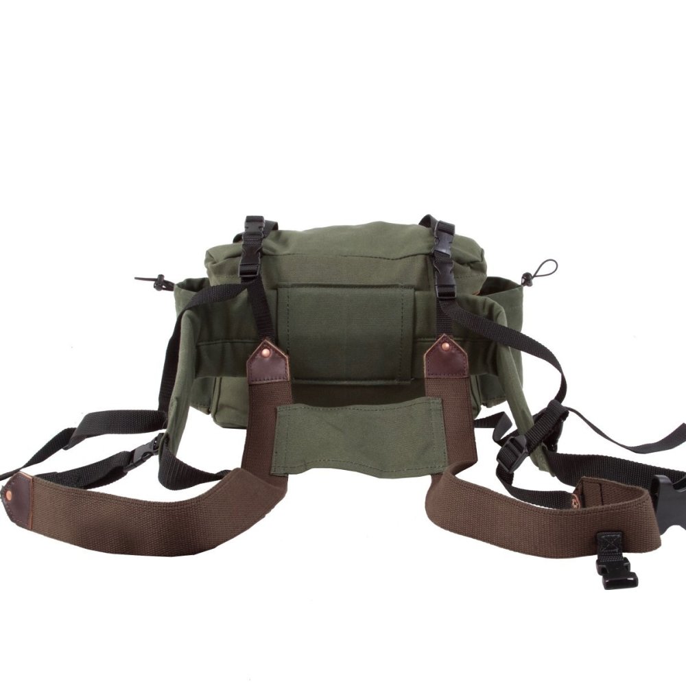Duluth Pack 12 Liter Capacity Olive Drab Canvas All Day Lumbar Pack - Ascmtools