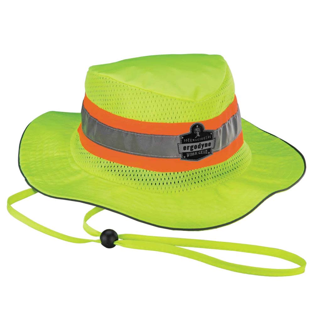 Ergodyne Chill Its 8935CT Ranger Sun Hat PVA Hi Vis Lime 2X/3X - Ascmtools