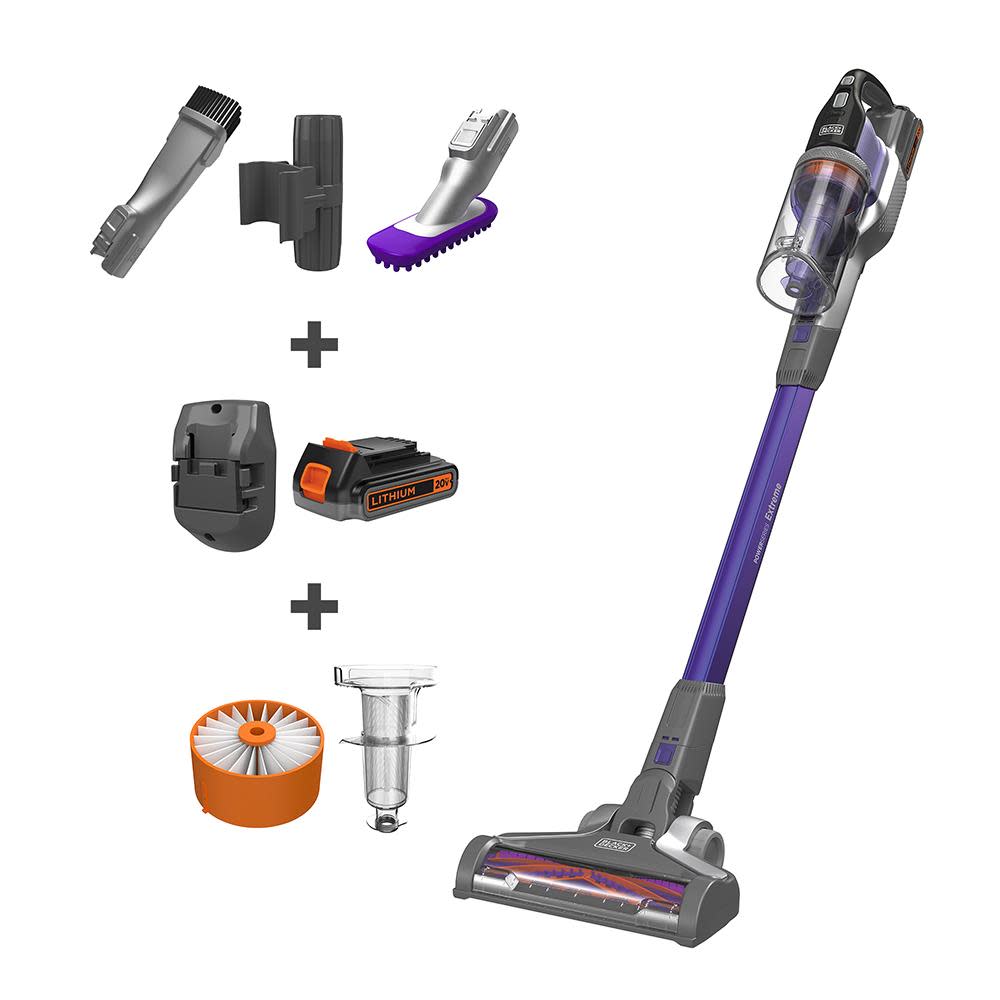 Black and Decker POWERSERIES Extreme 20V MAX Cordless Pet Stick Vacuum - Ascmtools