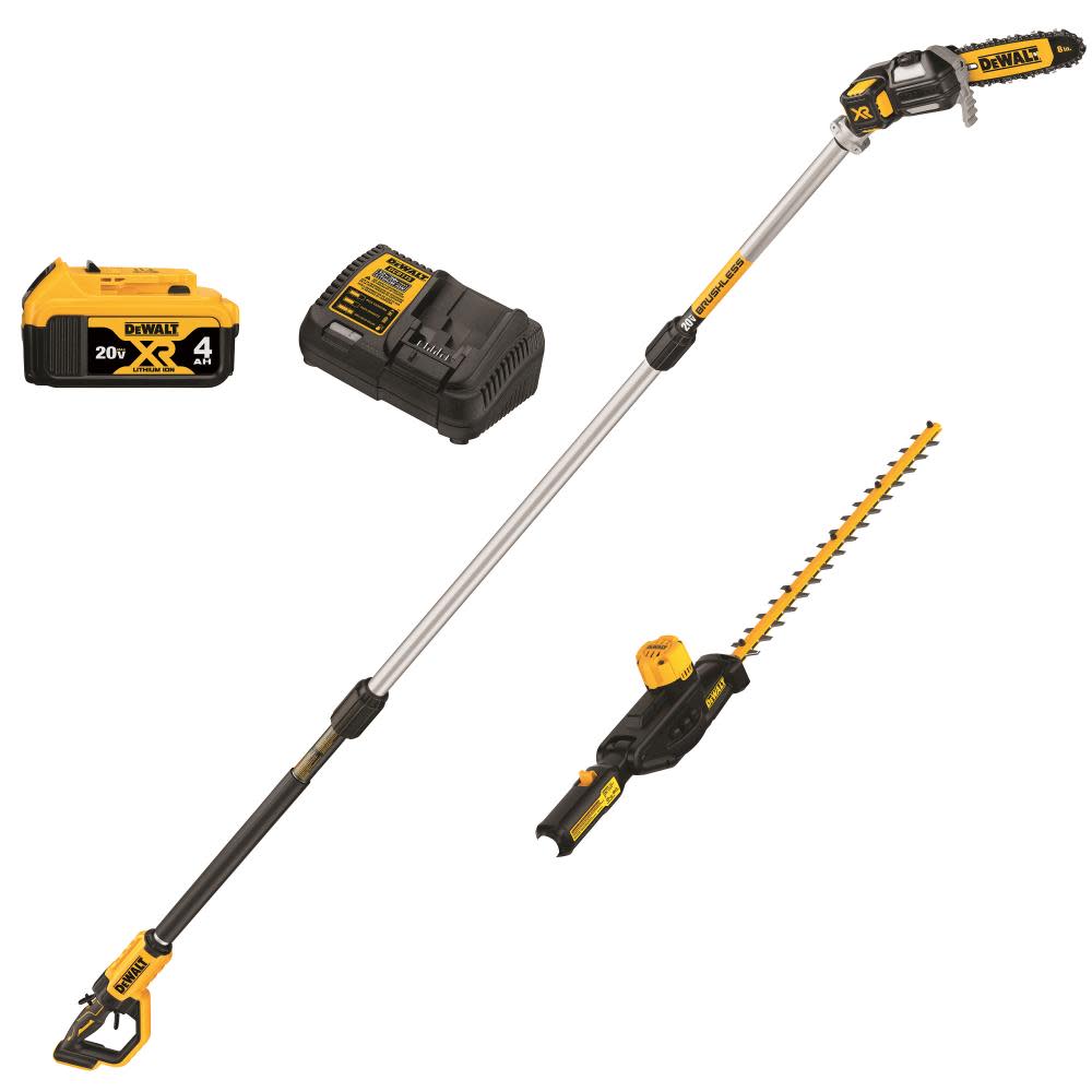 DEWALT 20V MAX* Lithium-Ion Cordless Pole Saw and Pole Hedge Trimmer Combo Kit - Ascmtools