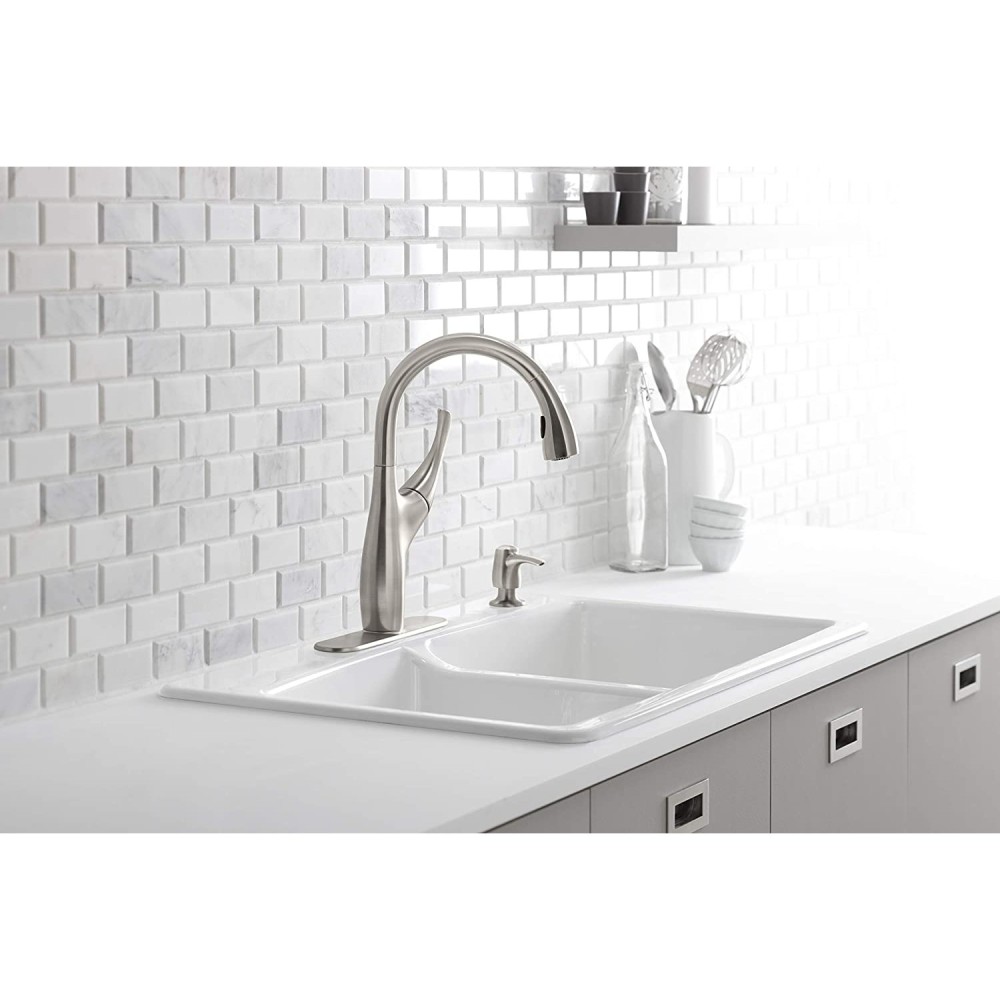 Kohler Mazz Kitchen Faucet Vibrant Stainless 1 Handle - Ascmtools