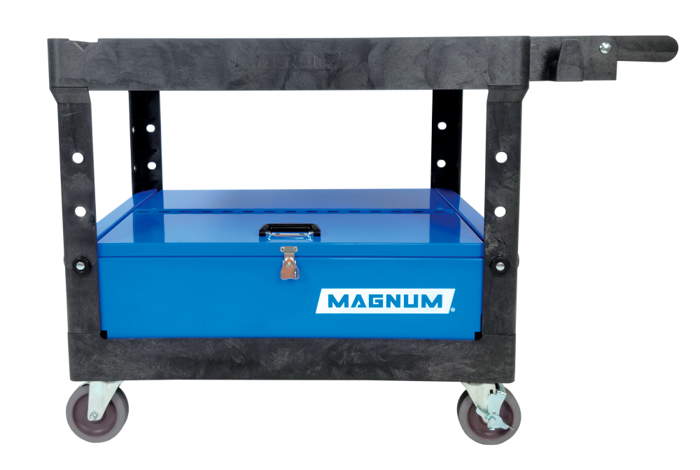 Magnum Tool Group Pro Series Service Cart 4426 with 5″ Casters & Tool Box - Ascmtools