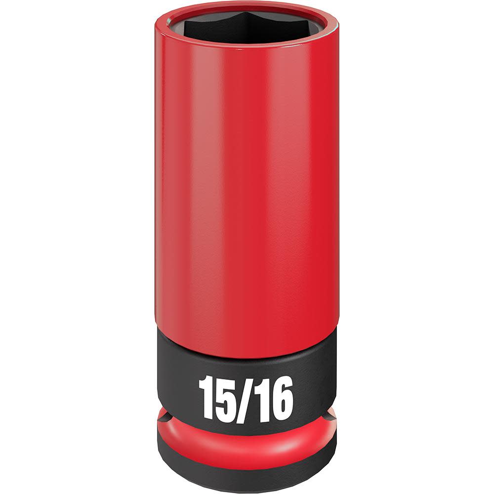 Milwaukee SHOCKWAVE Impact Duty Socket 1/2 Drive 15/16″ SAE Lug Nut Wheel - Ascmtools