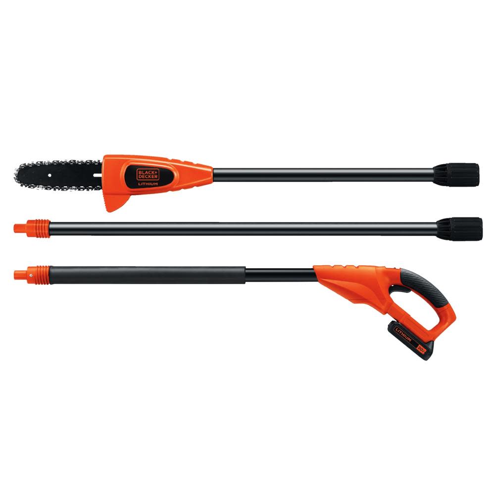 Black and Decker 20-volt Lithium Ion (Li-ion) 8-in Cordless Electric Pole Saw - Ascmtools