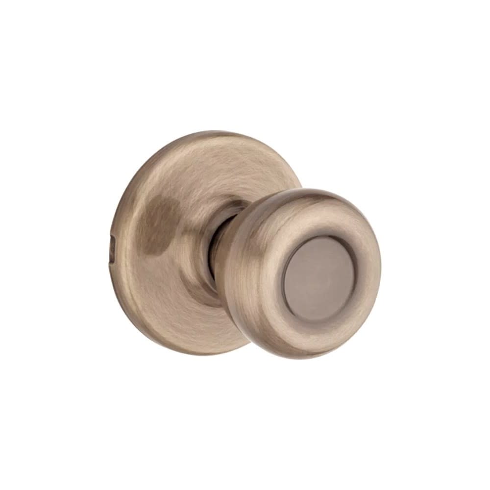 Kwikset Antique Brass Hall/Closet Tylo Passage Door Knob Set - Ascmtools