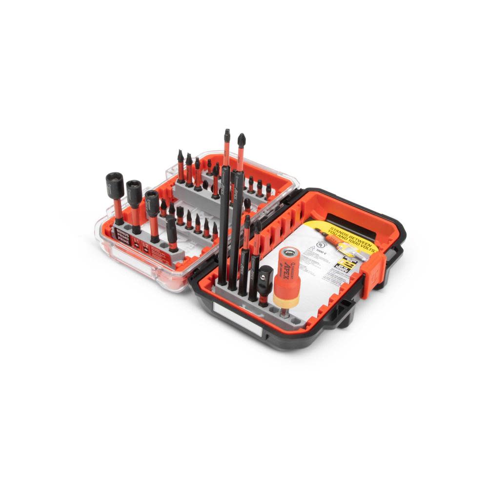 Crescent APEX eSHOK-GUARD alphaCASE Bit Set 40 Pc - Ascmtools