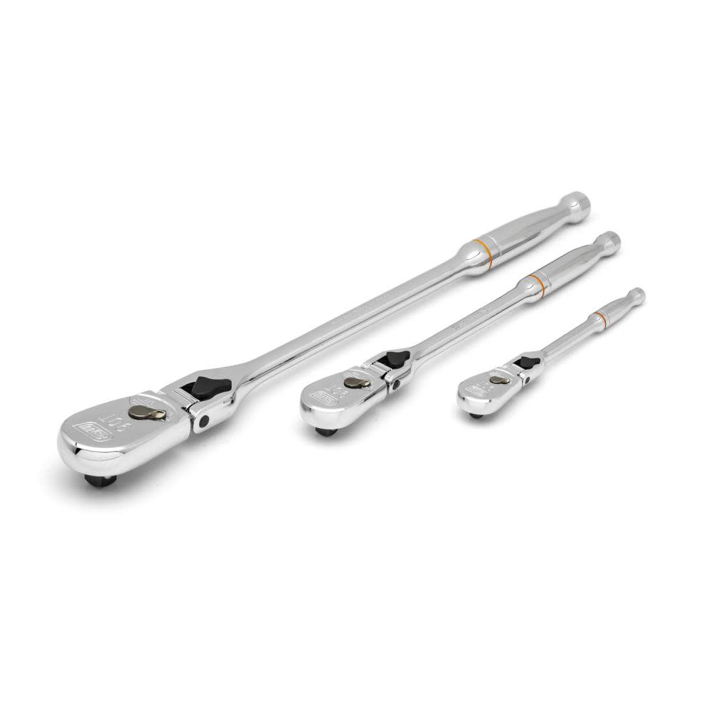 GEARWRENCH 1/4″ 3/8″ & 1/2″ Drive Teardrop Ratchet 3pc - Ascmtools