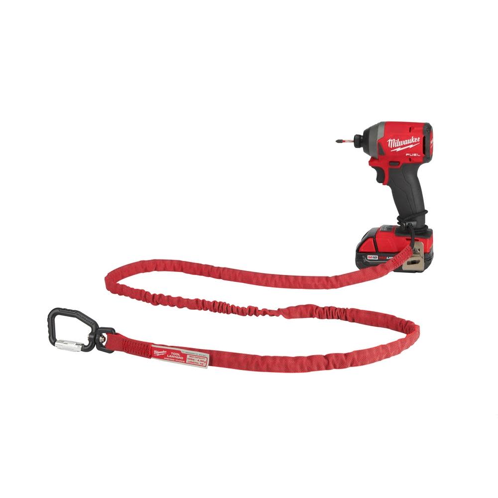 Milwaukee 10 Lbs. 72 in. Extended Reach Locking Tool Lanyard - Ascmtools