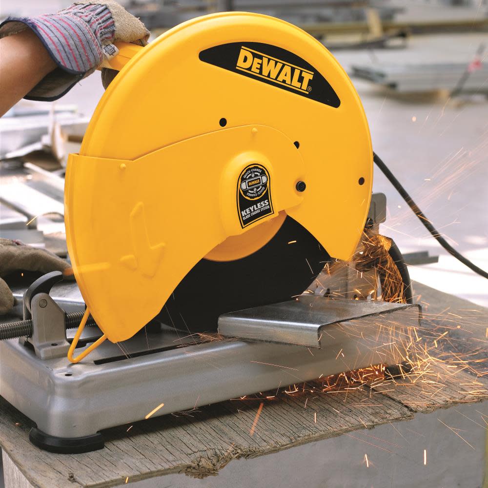 DEWALT HEAVY-DUTY 14″ 5.5HP CHOP SAW WITH QUICK-CHANGE (D28715) - Ascmtools