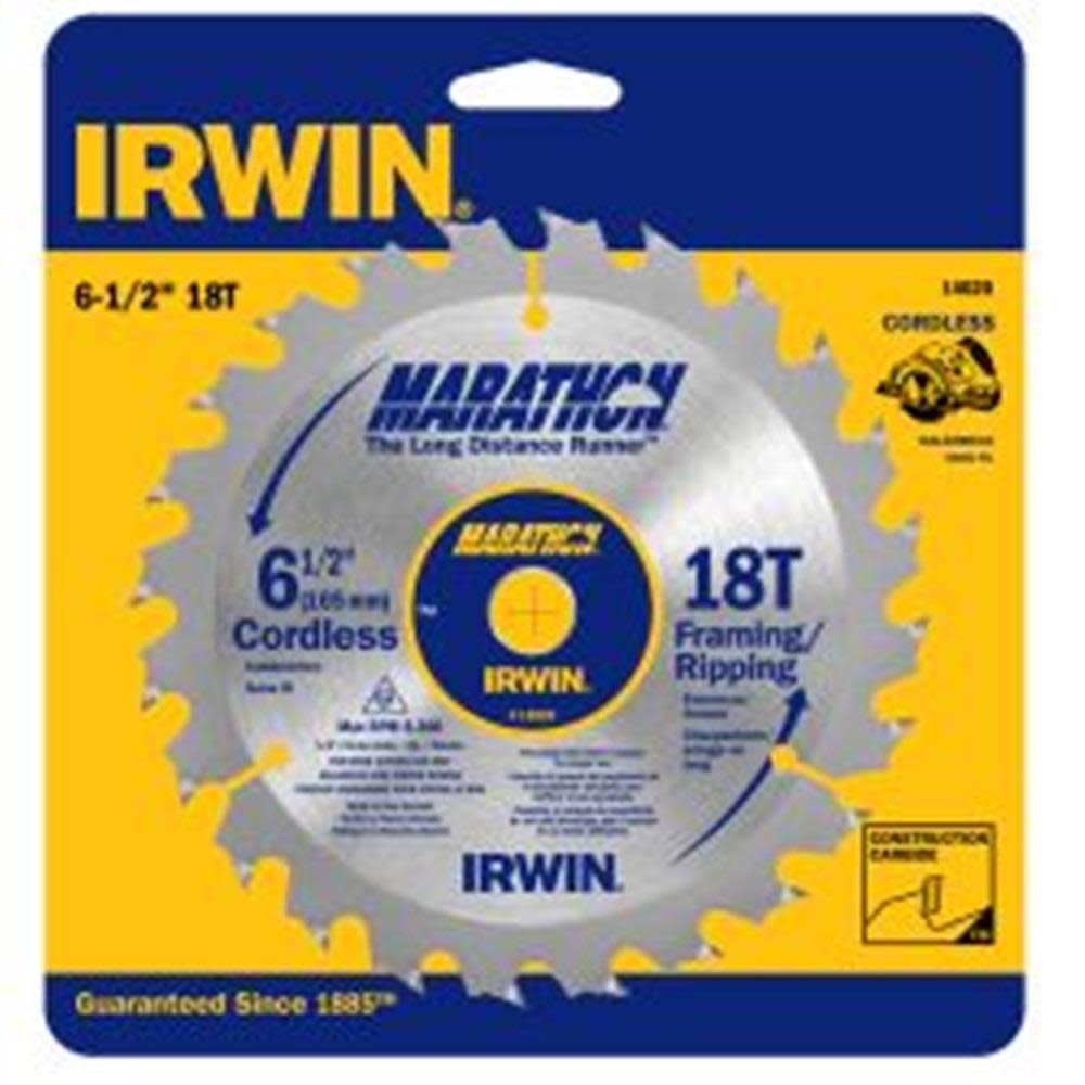 Irwin Marathon 6-1/2 In. 18T Cordless Saw Blade - Ascmtools