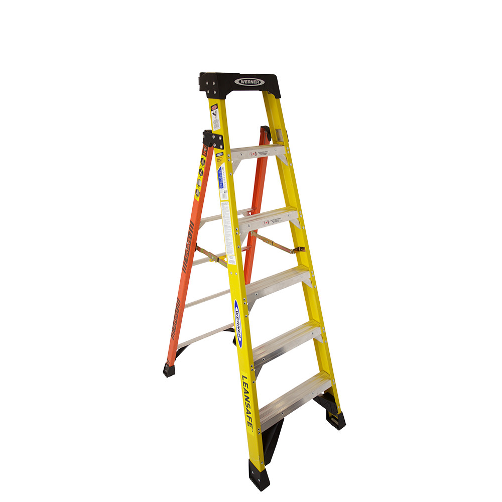 Werner LEANSAFE 6 ft Type IAA Fiberglass Leaning Ladder - Ascmtools