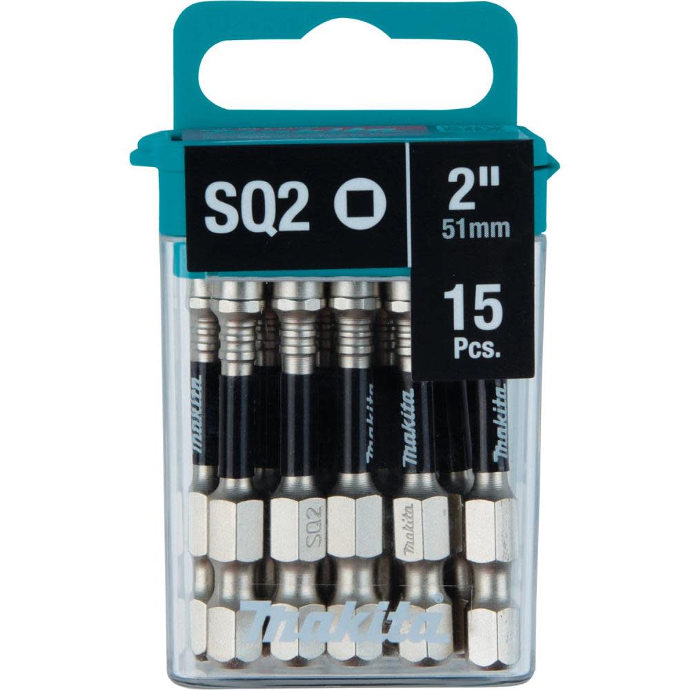 Makita Impact XPS #2 Square 2″ Power Bit 15/pk - Ascmtools