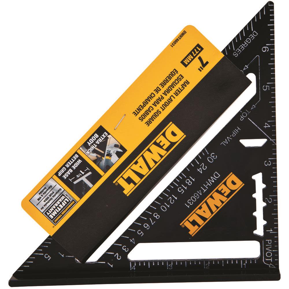 DEWALT 7″ Premium Rafter Square - Ascmtools