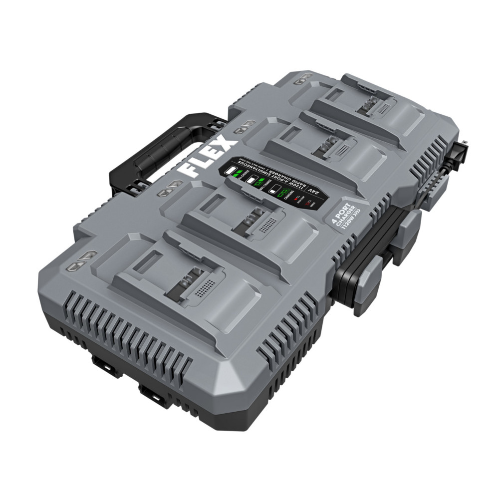 FLEX STACK PACK 24V Rapid Battery Charger 4 Port - Ascmtools